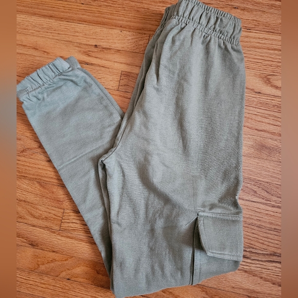 Boys' Olive Green Fleece Jogger - Picture 3 of 6